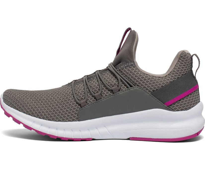 Saucony Stretch & Go Glide Women's Walking Shoes Grey / Pink | AU 257VRWD